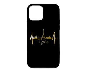 Paris Skyline Battement de Cœur I Love Tour Eiffel Amour Coque pour iPhone 12 Mini