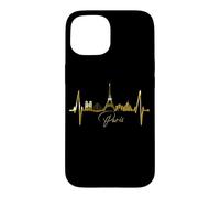 Paris Skyline Battement de Cœur I Love Tour Eiffel Amour Coque pour iPhone 15