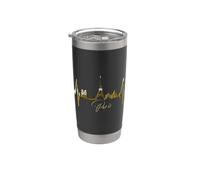 Paris Skyline Battement de Cœur I Love Tour Eiffel Amour Gobelet isotherme en acier inoxydable double paroi