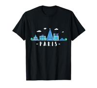 Paris Skyline France La Tour Eiffel Souvenir T-Shirt