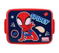PARIS STOCK Maxxidiscount - Boîte à goûter Stitch - Lunch box - Pour enfant - Crèche - Maternelle - Ecole - Vacances - 16 cm - Idée Cadeau (Spidey Rouge)