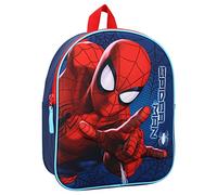 Paris Stock Maxxidiscount - Sac à Dos Spiderman 3D Toile Bleu - 32 cm