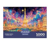 Paris Street Puzzle 1000 Pièces Cadeau Unique Jeu Éducatif Challenge Toy À De Qualité Supérieure Peinture Art pour Adultes Et Enfants À Partir De 14 Ans 70x50cm/1000pcs