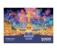 Paris Street Puzzle 1000 Pièces Educa Jouet en Bois Cadeau Unique De l'art De La Décoration Jeu Éducatif Challenge Toy Adultes & Enfants des 14 Ans 52x38cm/1000pcs