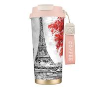 Paris Tasse à café à double paroi en acier inoxydable 316, durable, isolée et élégante pour les amateurs de café et de thé