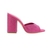 Paris Texas - Mules à Talon Bloc Ornées - Femme - Chaussures - Rose - Taille: 39 EU