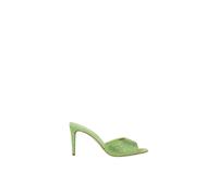 Paris Texas - Mules à Talons en Velours Vert Ornées de Strass - Femme - Chaussures - Vert - Taille: 38 EU