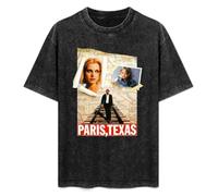 Paris Texas Photographic Wim Wenders Germany Drama Movie Film Family Love Black T-Shirt Printed Tee Graphic Top for Men Unisex Shirt M