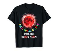 Paris Total Lunar Eclipse Blood Moon 7 Sep 2025 Astronomy T-Shirt