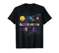 Paris Total Lunar Eclipse Blood Moon 7 Sep 2025 Fun Cartoon T-Shirt