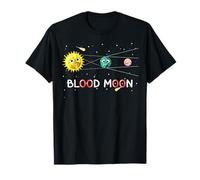 Paris Total Lunar Eclipse Blood Moon 7 Sep 2025 Fun Cartoon T-Shirt