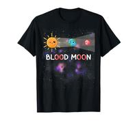 Paris Total Lunar Eclipse Blood Moon 7 Sep 2025 Fun Cartoon T-Shirt