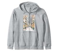 Paris Tour Eiffel Street Art Design Souvenir Sweat à Capuche