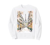 Paris Tour Eiffel Street Art Design Souvenir Sweatshirt