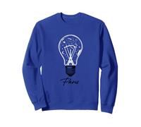 Paris Tour Eiffel Vierge Ampoule Etoilée Souvenir France Sweatshirt