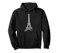 Paris Tour Eiffel Vintage Skyline Love France Eiffel Tower Sweat à Capuche