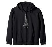 Paris Tour Eiffel Vintage Skyline Love France Eiffel Tower Sweat à Capuche