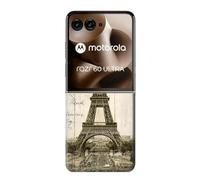 Paris Tower Etui Coque Housse pour Motorola Razr 60 Ultra, Razr Ultra 2025