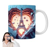 Paris Tower - Tasse à café - Tasse à café en céramique - Tour France Paris - Tasse à boire en céramique pour les amateurs de café, de thé, de lait et de boissons
