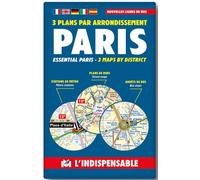 Paris transport 3 plans par arrondissement - Nouvelles lignes de bus - Collectif - Indispensable - Atlas / carte