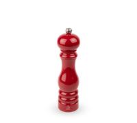 PEUGEOT - Moulin à Poivre Paris u'Select 22 cm - 6 Réglages de Moutures Prédéfinies - En Bois Labellisé PEFC - Fabrication Française - Coloris Laqué Rouge Passion