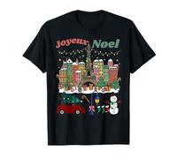 Paris Village de Noël Joyeux Noël Vacances T-Shirt