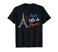 Paris ville de l'amour Tour Eiffel souvenirs de Paris T-Shirt