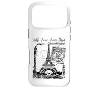 Paris with Love from Paris France French Postcard Coque pour iPhone 17 Pro
