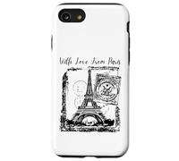 Paris with Love from Paris France French Postcard Coque pour iPhone SE (2020) / 7/8