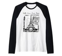 Paris with Love from Paris France French Postcard Manche Raglan