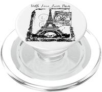 Paris with Love from Paris France French Postcard PopSockets PopGrip pour MagSafe