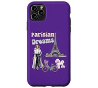 Parisian Dreams, Tour Eiffel, Chien et vélo, Love Paris Coque pour iPhone 11 Pro Max