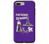 Parisian Dreams, Tour Eiffel, Chien et vélo, Love Paris Coque pour iPhone 7 Plus/8 Plus