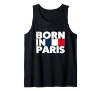 Parisian, J'aime Paris, Born in Paris Illustration Graphic Débardeur