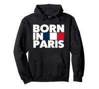 Parisian, J'aime Paris, Born in Paris Illustration Graphic Sweat à Capuche
