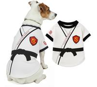 Parisian Pet Chemise de karaté Academy pour chien - Gilet d'Halloween pour animaux de compagnie - Chemises d'Halloween pour chiens - Vêtements brodés pour animaux de compagnie - Costume d'Halloween