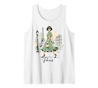 Parisienne Nuit Balade Art Romantique Femmes Paris Tour Eiffel Débardeur