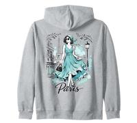 Parisienne Nuit Balade Art Romantique Femmes Paris Tour Eiffel Sweat à Capuche