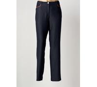 parisiennes pantalons femme de couleur bleu