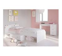 PARISOT Chambre enfant complète 2 pièces - Lit + bureau - Style essentiel - Décor blanc - COSMOS