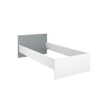Parisot Lit Rue 90x200 - Blanc/Gris ou Blanc/Rose