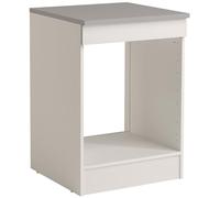 Parisot Meuble Bas Spott pour Four et Plaque de Cuisson - Blanc