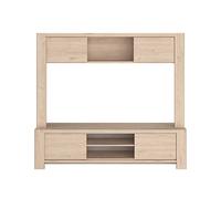 Parisot - Meuble TV Porto 180cm à 4 portes - chêne