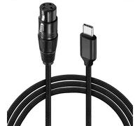 PARK adapté pour XLR vers USB C USB C vers XLR pour téléphone vers microphone Câble XLR vers USB pour