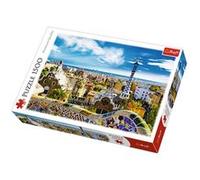 Park Guell Barcelone - puzzle de 1500 pieces Bleu G