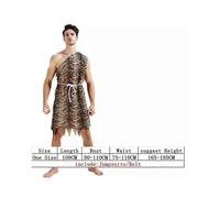 PARK(men)léopard sauvage homme des cavernes croods pierrafeu primitif sexy indien vêtements costume