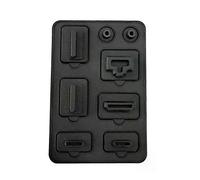 PARK (Noir) 8 pièces Ensemble de bouchons en maille Housse anti-poussière en silicone Accessoires de