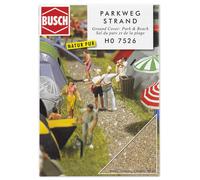 Busch Environnement - Bue7526 - Modélisme Ferroviaire - Sentier De Parc Et De Plage - Uv X 5-Busch