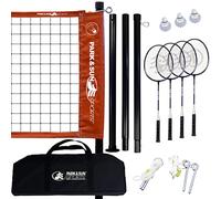 Park & Sun Sports Portable extérieur Système de Filet de Badminton avec Sac de Transport et Accessoires : Sport Series