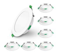 PARK6 Pack Spot LED Downlight Ultra Fin 7 W à Intensité Variable 95-100 mm Découpe Blanc